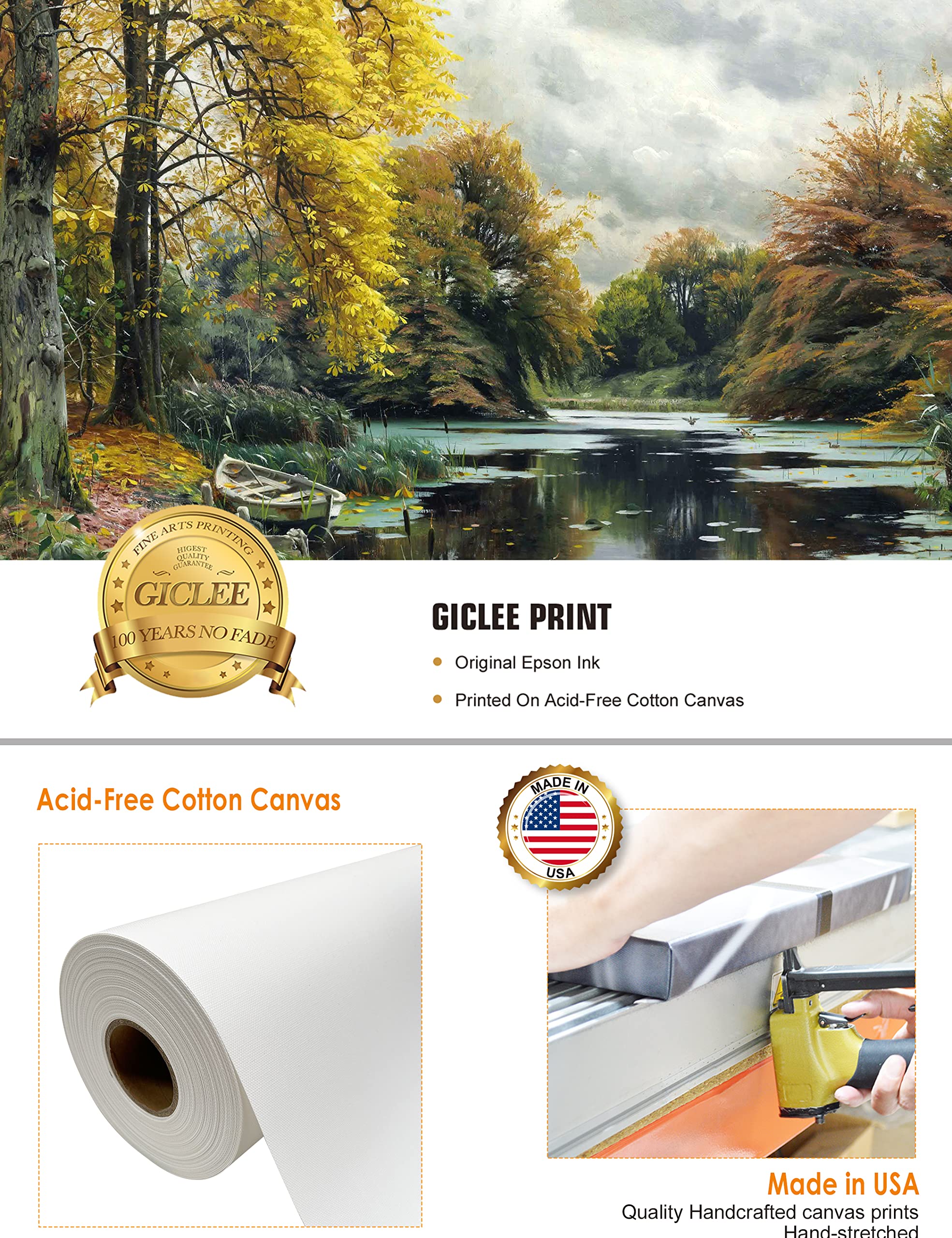 Amazon.co.jp: DECORARTS - River Landscape 1903 by Peder Mork